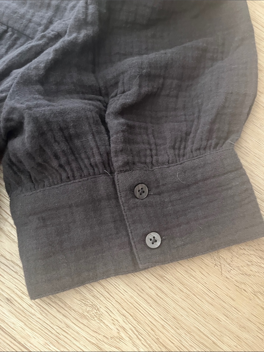 Madewell grey Button-Front Midi Dress with Tiered Skirt - Picture 4 of 6
